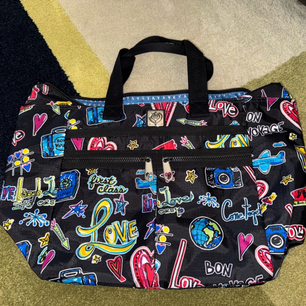 Love Scribble Round Tripper Duffel